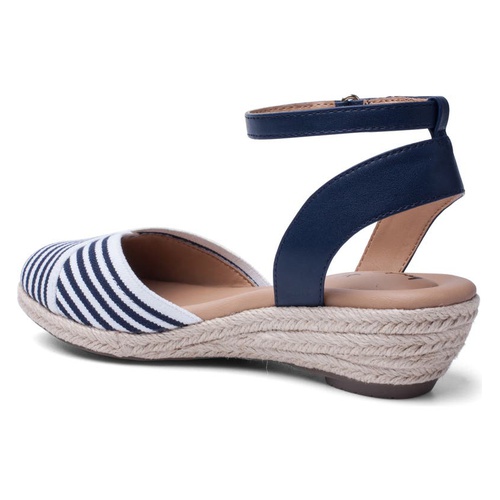 미투 Me Too Nikkie Espadrille_NAVY / WHITE FABRIC