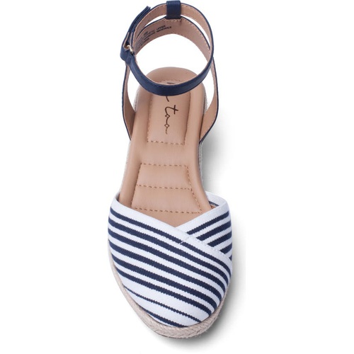 미투 Me Too Nikkie Espadrille_NAVY / WHITE FABRIC