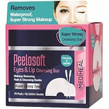 [MEDIHEAL Official] Peelosoft Eyes & Lip Cleansing Duo, One-step Makeup Remover [Super Strong Type] 88g+8g (70 pads / 45 Clean-swaps)