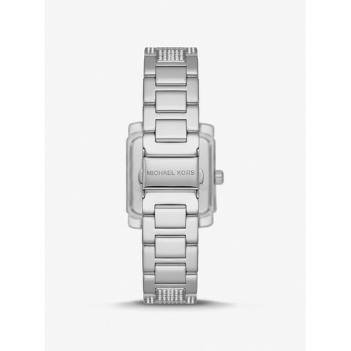 마이클코어스 Michael Kors Oversized Emery Pave Silver-Tone Watch
