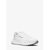 Michael Kors Mens Miles Nylon and Leather Trainer