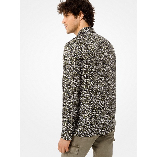 마이클코어스 Michael Kors Mens Camouflage Silk Pajama Shirt