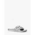 MICHAEL Michael Kors Gilmore Jewel Embellished Glitter Slide Sandal