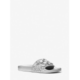 MICHAEL Michael Kors Gilmore Jewel Embellished Glitter Slide Sandal