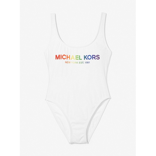 마이클코어스 MICHAEL Michael Kors PRIDE Logo Swimsuit