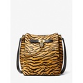 MICHAEL Michael Kors Hamilton Legacy Medium Tiger Print Calf Hair Messenger Bag