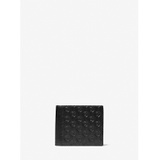 Michael Kors Mens Hudson Logo Embossed Leather Billfold Wallet