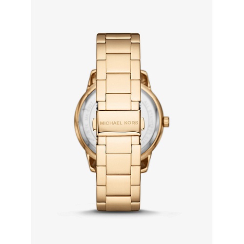 마이클코어스 Michael Kors Oversized Tibby Pave Gold-Tone Watch