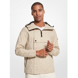 Michael Kors Mens Crinkled Woven Cargo Hoodie