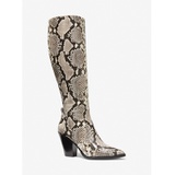 MICHAEL Michael Kors Dover Python Embossed Faux Leather Knee Boot