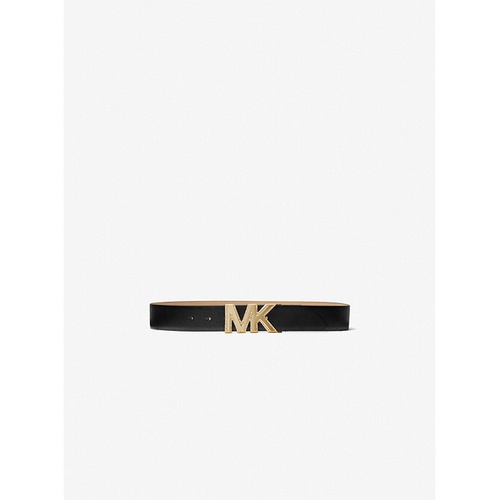 마이클코어스 MICHAEL Michael Kors Embellished Logo Leather Waist Belt