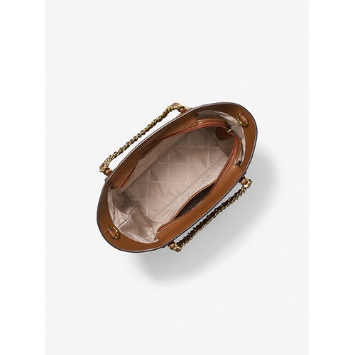 마이클코어스 MICHAEL Michael Kors Westley Small Pebbled Leather Chain-Link Tote Bag