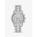 Michael Kors Ritz Pave Silver-Tone Watch