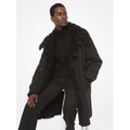 Michael Kors Mens Wool and Cotton Shearling-Lined Coat