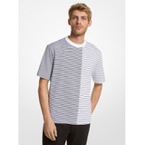 Michael Kors Mens Striped Cotton T-Shirt