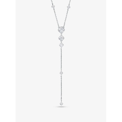 마이클코어스 Michael Kors Sterling Silver Pave Lariat Necklace