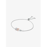 Michael Kors Two-Tone Sterling Silver Logo Slider Bracelet