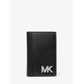 Michael Kors Mens Hudson Pebbled Leather Card Case