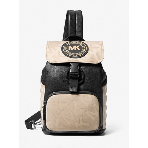 마이클코어스 Michael Kors Mens Kent Logo Jacquard Nylon Sling Pack