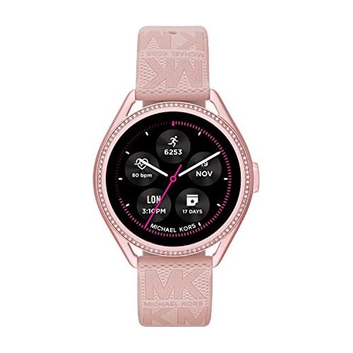 마이클코어스 Michael Kors Womens MKGO Gen 5E 43mm Touchscreen Smartwatch with Fitness Tracker, Heart Rate, Contactless Payments, and Smartphone Notifications