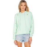 Michael Lauren Lowry Cropped Hoodie with Gold Mini Happyface