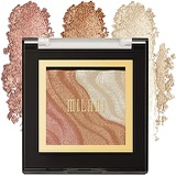 Milani Spotlight Face & Eye Strobe Palette - Sun Light (0.23 Ounce) Cruelty-Free Highlighter & Eyeshadow Compact - Shape, Contour & Highlight with Shimmer Shades