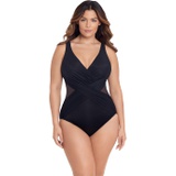 Miraclesuit Plus Size Solid Crossover One-Piece