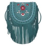 Montana West Wrangler Embroidered Floral Fringe Crossbody