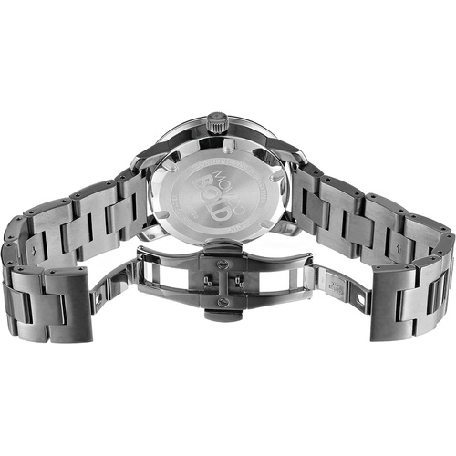  Movado Womens 3600103 Bold Gunmetal-Tone Bracelet Watch with Swarovski Crystals