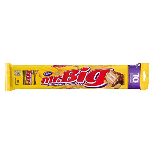  Mr Big Cadbury Mr. Big Original Snack Size Chocolate Bar (Pack of 10, 11g each) {Imported from Canada}