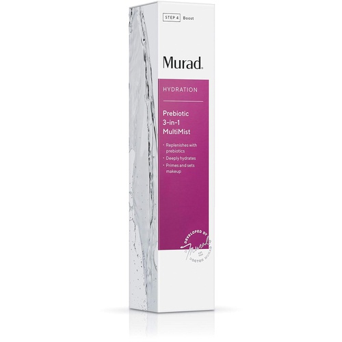  Murad Hydration Prebiotic 3-in-1 MultiMist - Peptide-Rich Prebiotic Skin Mist - Hydrating, Make-Up Setting Facial Treatment Spray, 3.4 Fl Oz