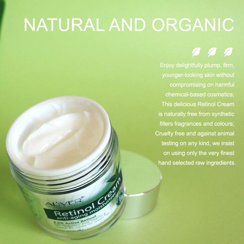  N-A Retinol Moisturizer Cream, Anti Aging Retinol Cream for Face, Smoothing Fine Lines and Skin, Facial Cream with 2.5% Active Retinol Complex 1.7 fl.oz