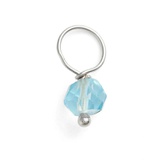 Nashelle Sterling Silver & Semiprecious Stone Mini Charm_STERLING Silver OCEAN BLUE