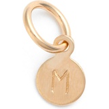 Nashelle Tiny Initial 14k-Gold Fill Coin Charm_14K GOLD Fill M