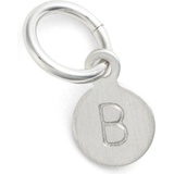 Nashelle Tiny Initial Sterling Silver Coin Charm_STERLING Silver B