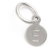 Nashelle Tiny Initial Sterling Silver Coin Charm_STERLING Silver E