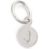 Nashelle Tiny Initial Sterling Silver Coin Charm_STERLING Silver J