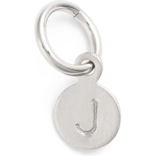  Nashelle Tiny Initial Sterling Silver Coin Charm_STERLING Silver J