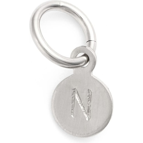  Nashelle Tiny Initial Sterling Silver Coin Charm_STERLING Silver N