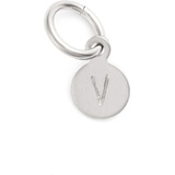 Nashelle Tiny Initial Sterling Silver Coin Charm_STERLING Silver V
