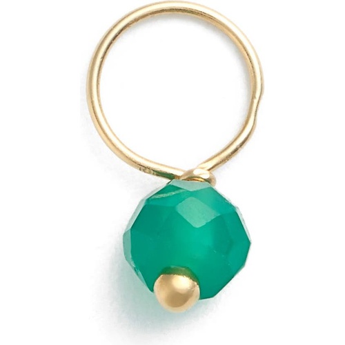  Nashelle 14k-Gold Fill & Semiprecious Stone Mini Charm_GOLD Fill GREEN ONYX