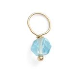 Nashelle 14k-Gold Fill & Semiprecious Stone Mini Charm_GOLD Fill OCEAN BLUE
