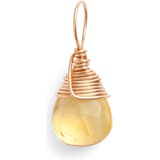 Nashelle 14k-Rose Gold Fill & Semiprecious Stone Charm_LEMON