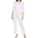 Natori Bliss Cotton & Modal Pajamas_WARM WHITE