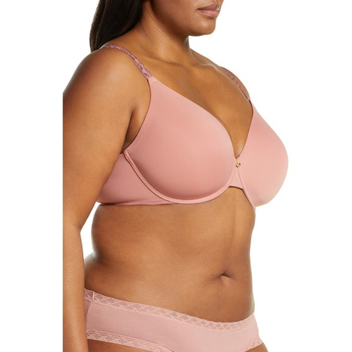  Natori Pure Luxe Underwire T-Shirt Bra_FROSE/ RED CLAY