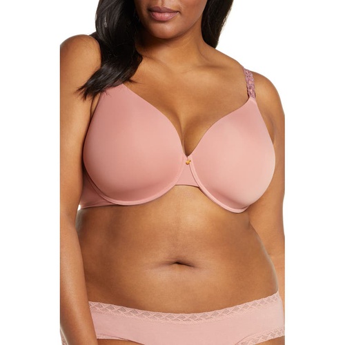  Natori Pure Luxe Underwire T-Shirt Bra_FROSE/ RED CLAY