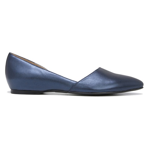  Naturalizer Samantha 2 Flat_NAVY METALLIC LEATHER