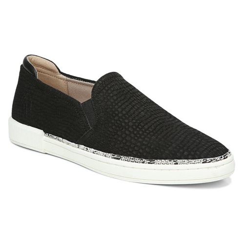  Naturalizer Jade Slip-On Sneaker_BLACK CROCO LEATHER