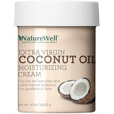 NATUREWELL Extra Virgin Coconut Oil Moisturizing Cream for Face and Body, 16 Oz