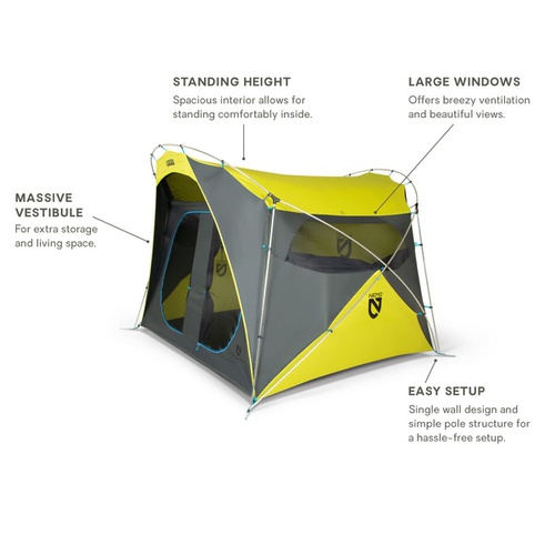  NEMO Equipment Inc. Wagontop 4 Tent: 4-Person 3-Season - Hike & Camp